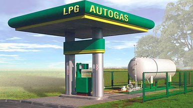 LPG tankstationer i Europa.